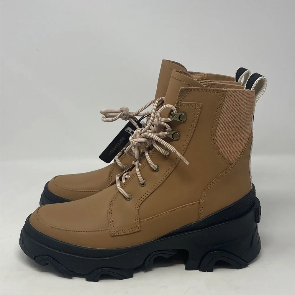Sorel Brex Lace Up Leather Waterproof Brown Booties Women’s Size 8 - Picture 8 of 11